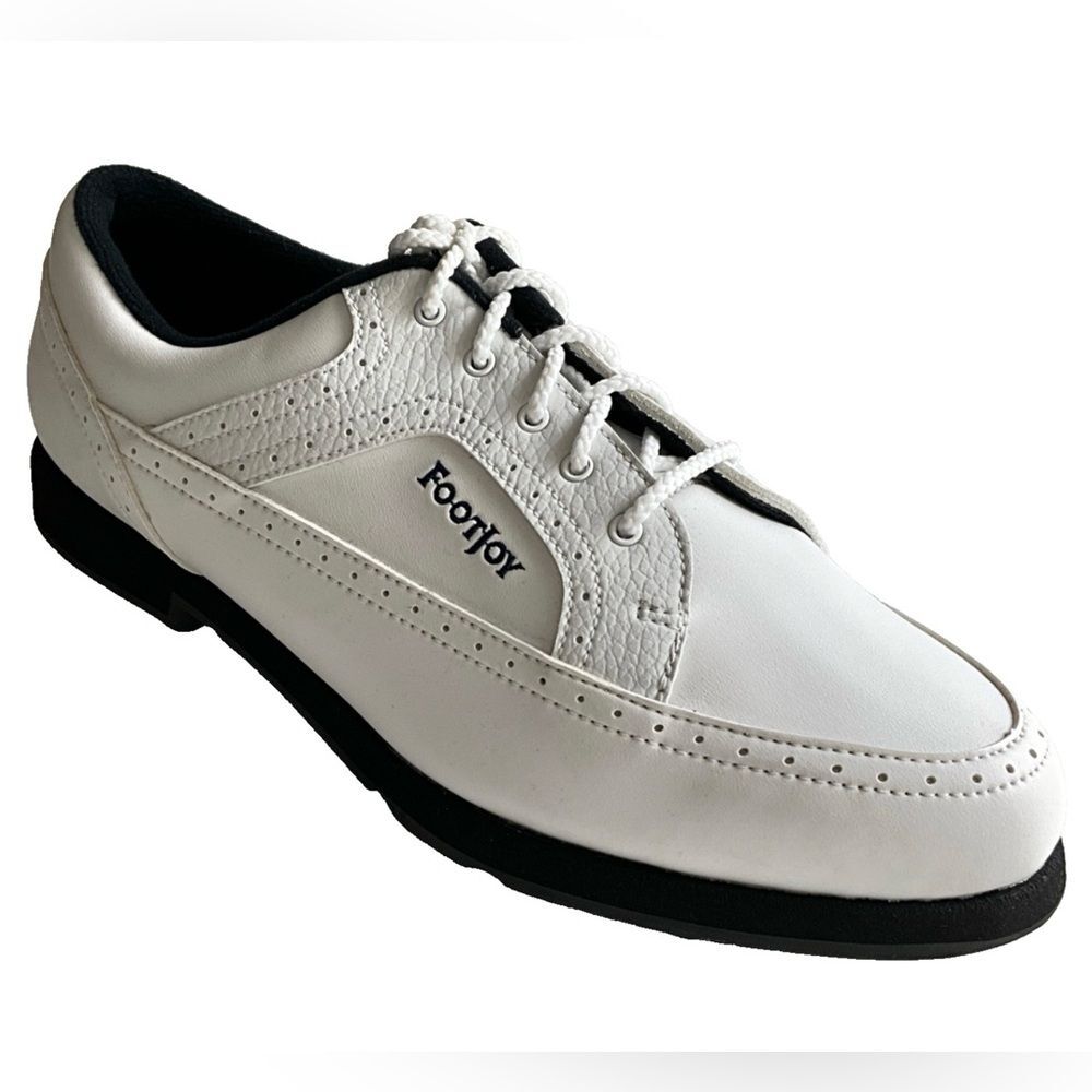 FootJoy Greenjoys Golf Soft Spikes Lace-up Oxfords White 10